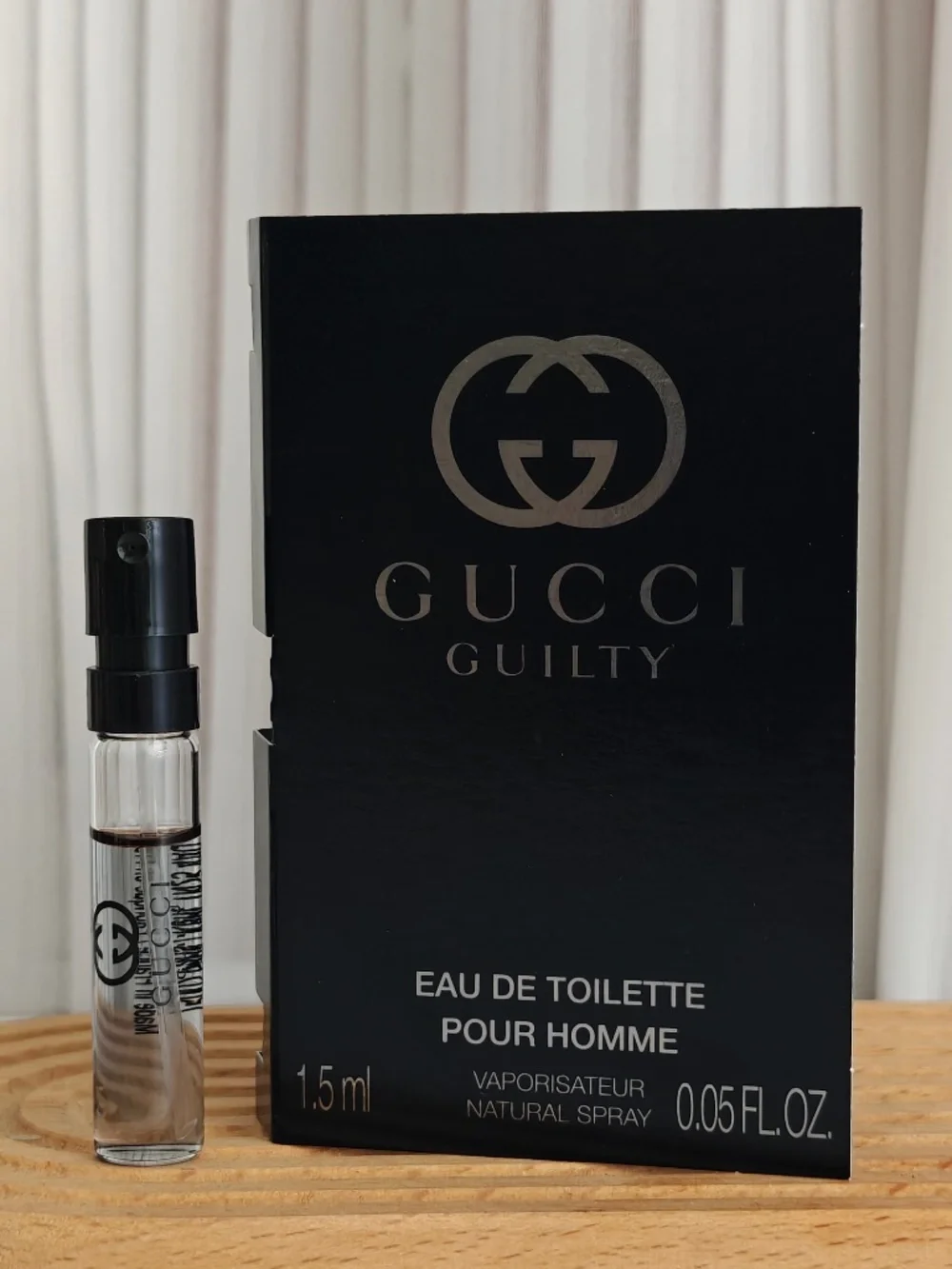 New Gucci Guilty EDT Pour Homme Sample Spray 1.5 ml/ 0.05 oz